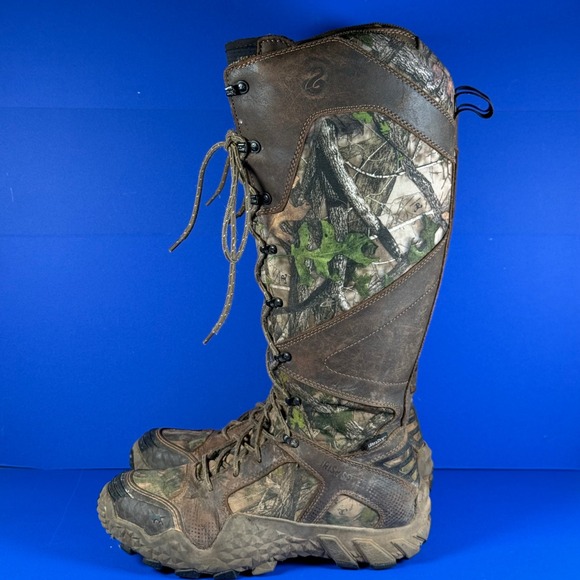 Irish Setter Men's 8.5 Vaportrek Snake Tall Hunting Boots Camo Leather Lace Up
